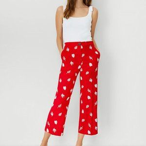 Ann Taylor NWT Embroidered Crop Pant size 4